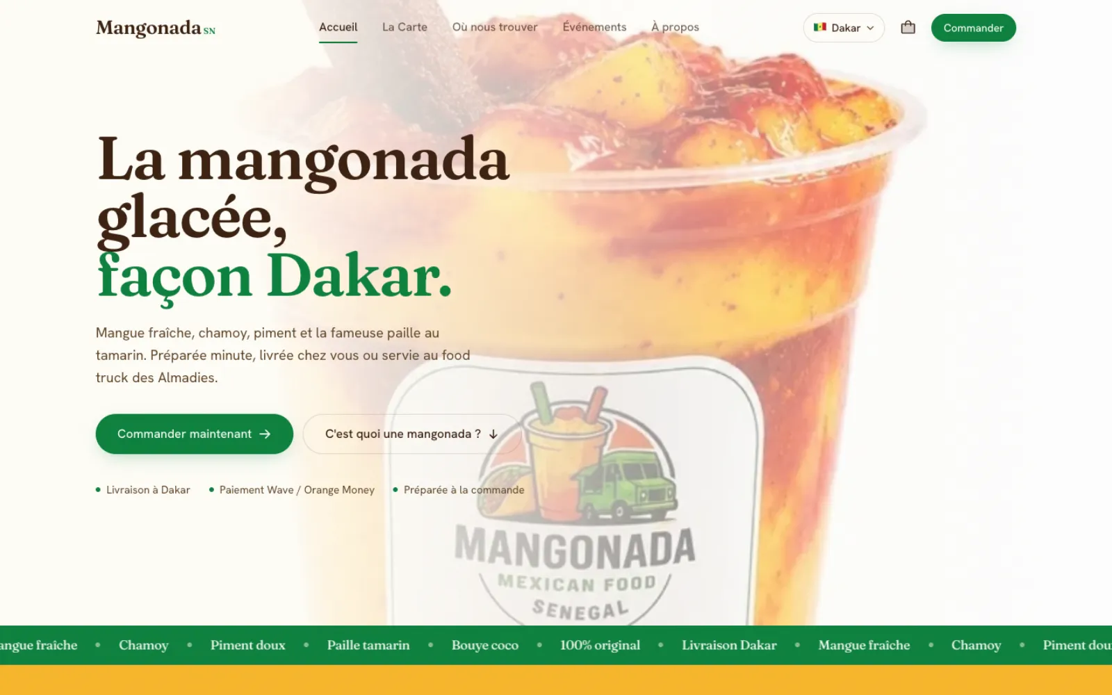 Aperçu du site Mangonada